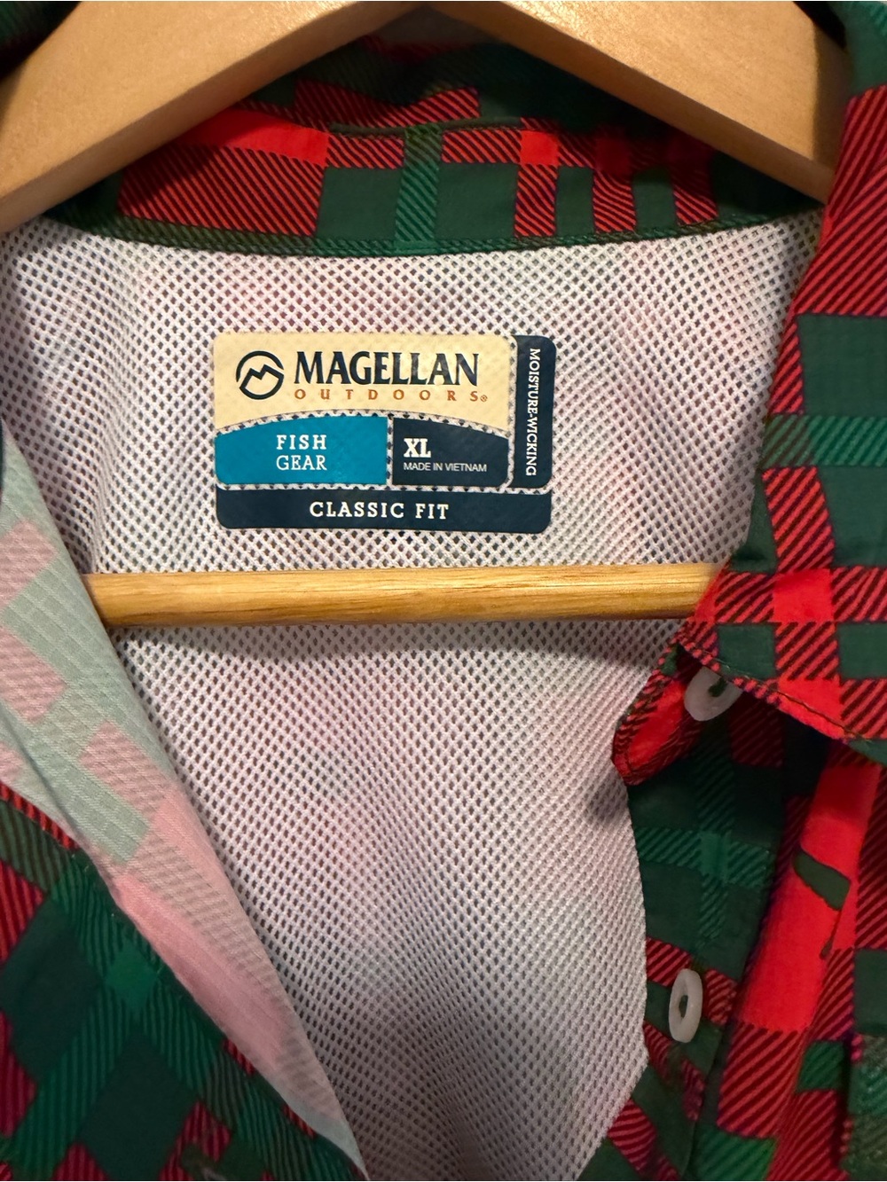 Magellan Outdoors Red & Green Plaid Dress XL - Picture 2 of 5